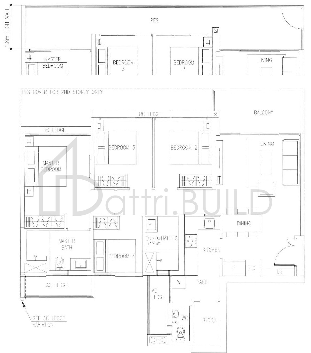 THE VISIONAIRE D1P floorplan (watermarked)