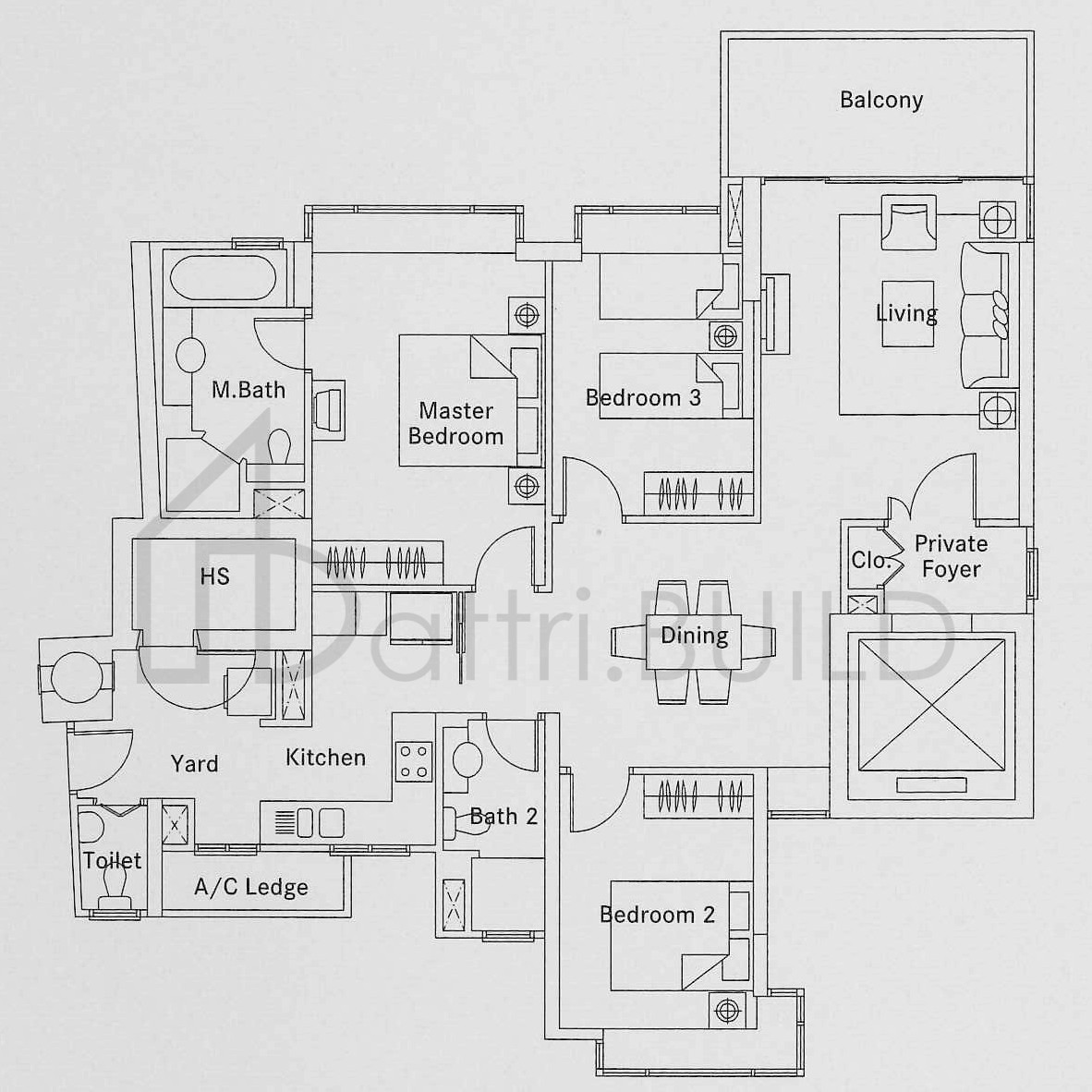 THE BELVEDERE B4 floorplan (watermarked)