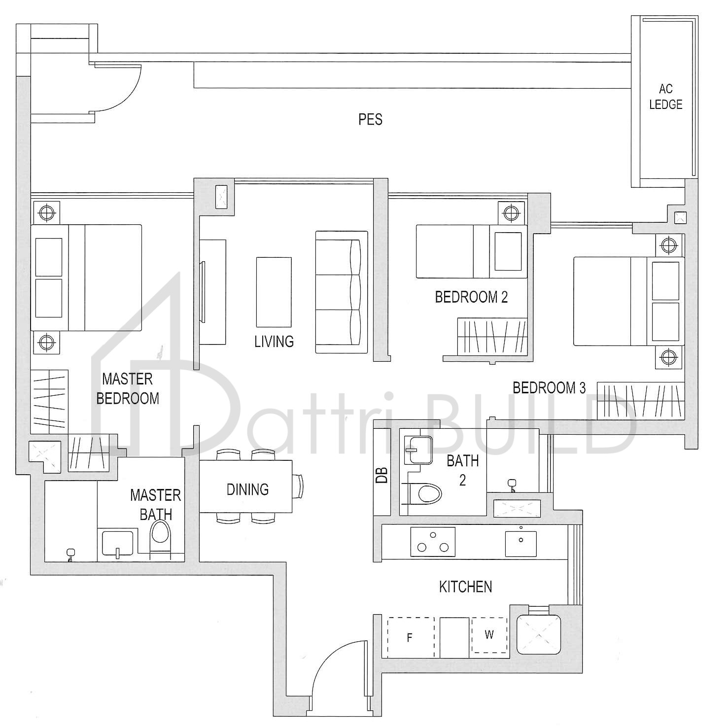 THE TOPIARY B2-G floorplan (watermarked)
