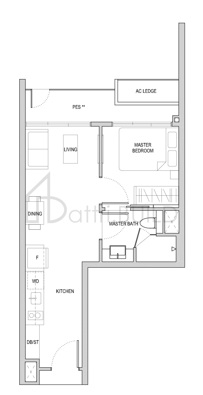 AFFINITY AT SERANGOON A1(PES) floorplan (watermarked)