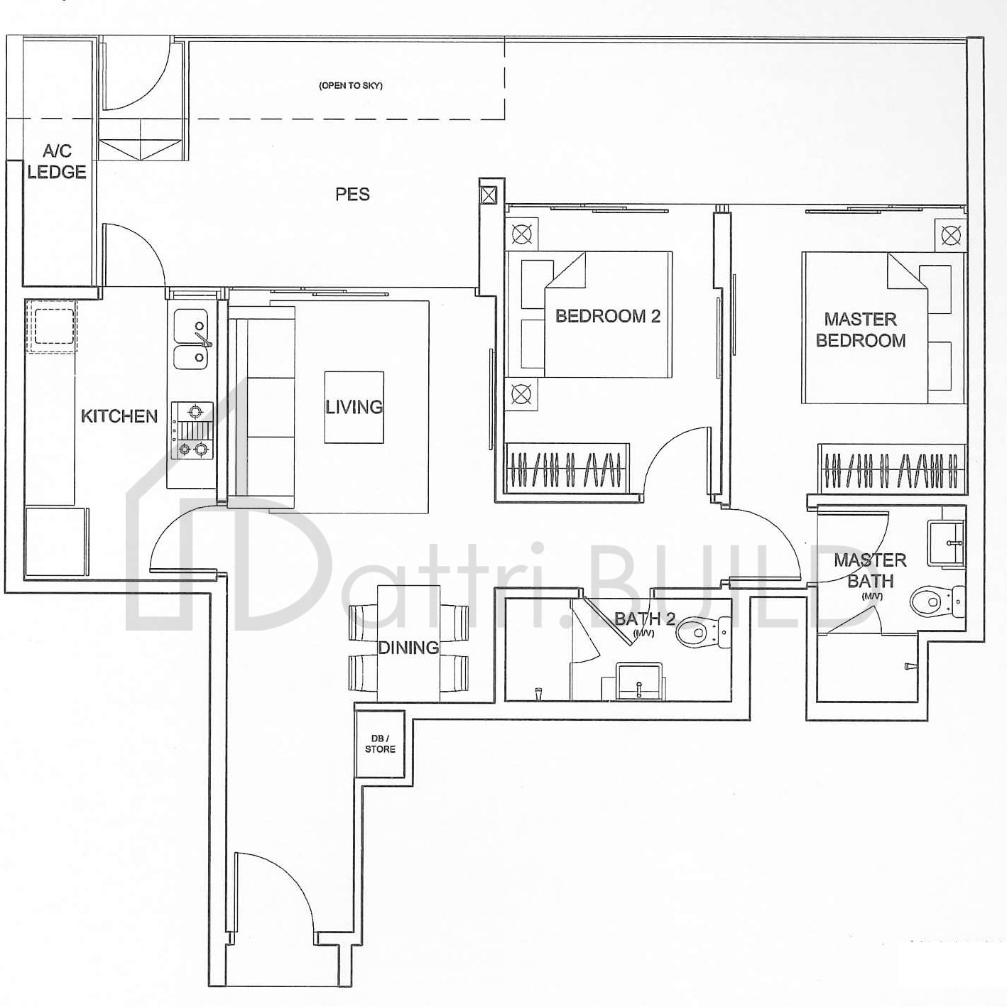 SEA ESTA B2-G floorplan (watermarked)