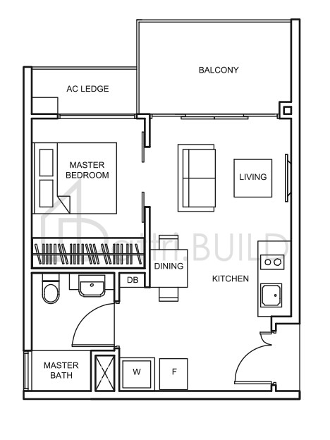 THE GLADES A2 floorplan (watermarked)