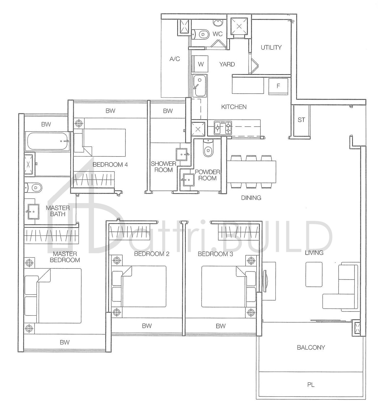 CASPIAN E1 floorplan (watermarked)