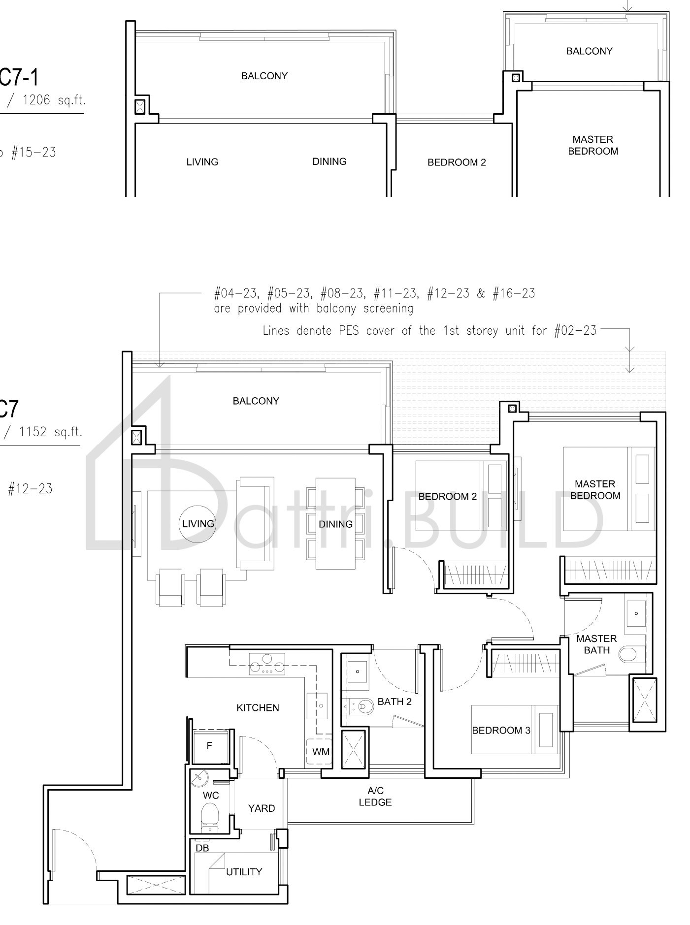 JEWEL @ BUANGKOK C7-1 floorplan (watermarked)