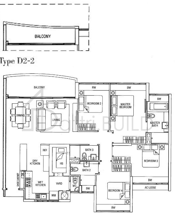 WATERFRONT WAVES D2-2 floorplan (watermarked)