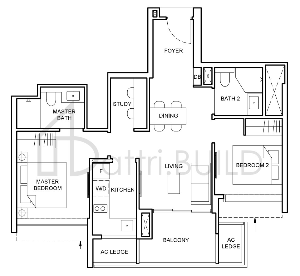 FORETT AT BUKIT TIMAH BS5b floorplan (watermarked)