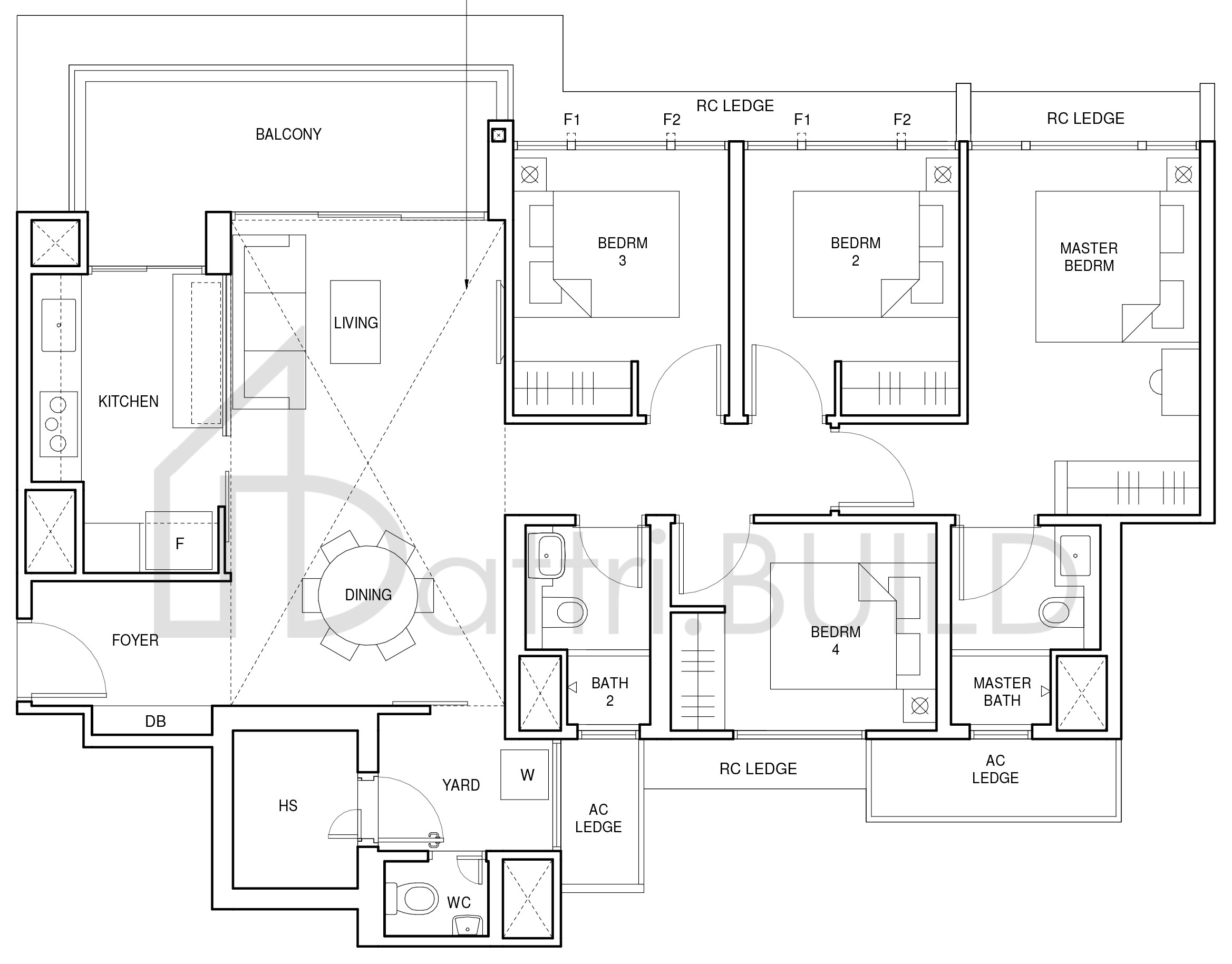 PARC CENTRAL RESIDENCES D4 floorplan (watermarked)