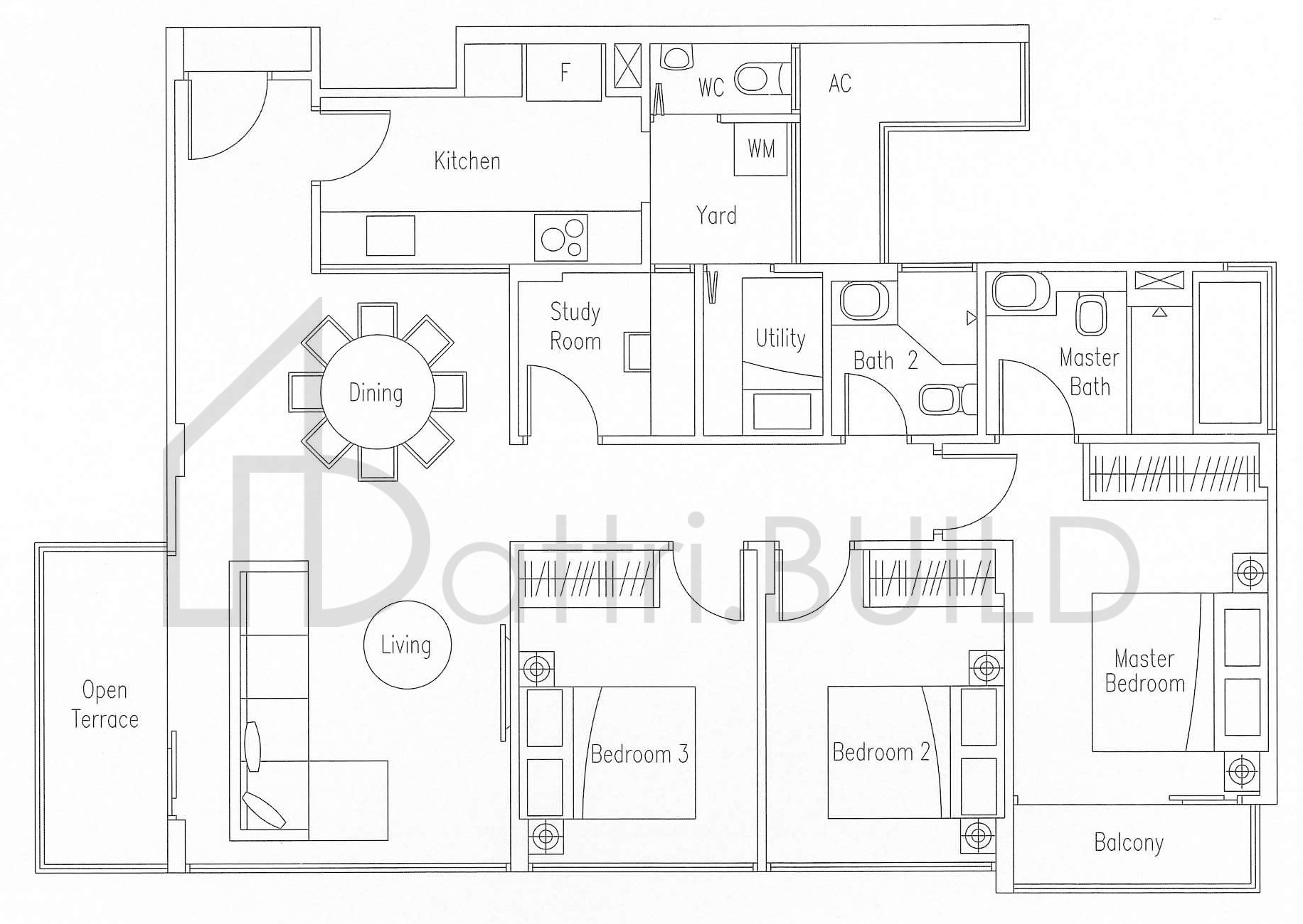 WATERSCAPE AT CAVENAGH C4-1 floorplan (watermarked)