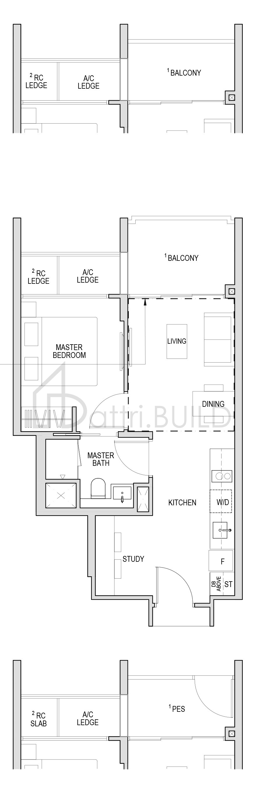 KENT RIDGE HILL RESIDENCES AS1 floorplan (watermarked)