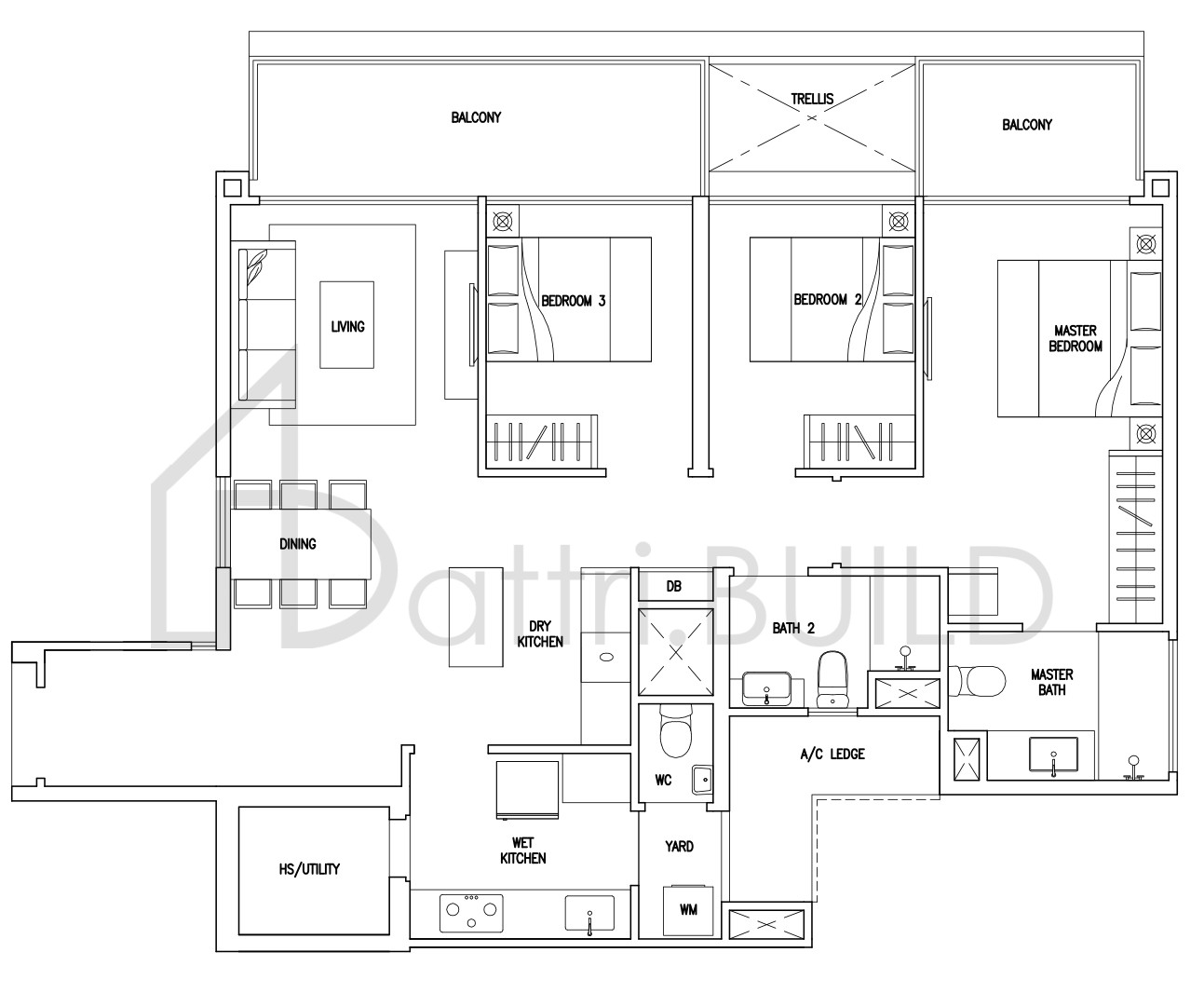 CITYLIFE@TAMPINES C3a floorplan (watermarked)
