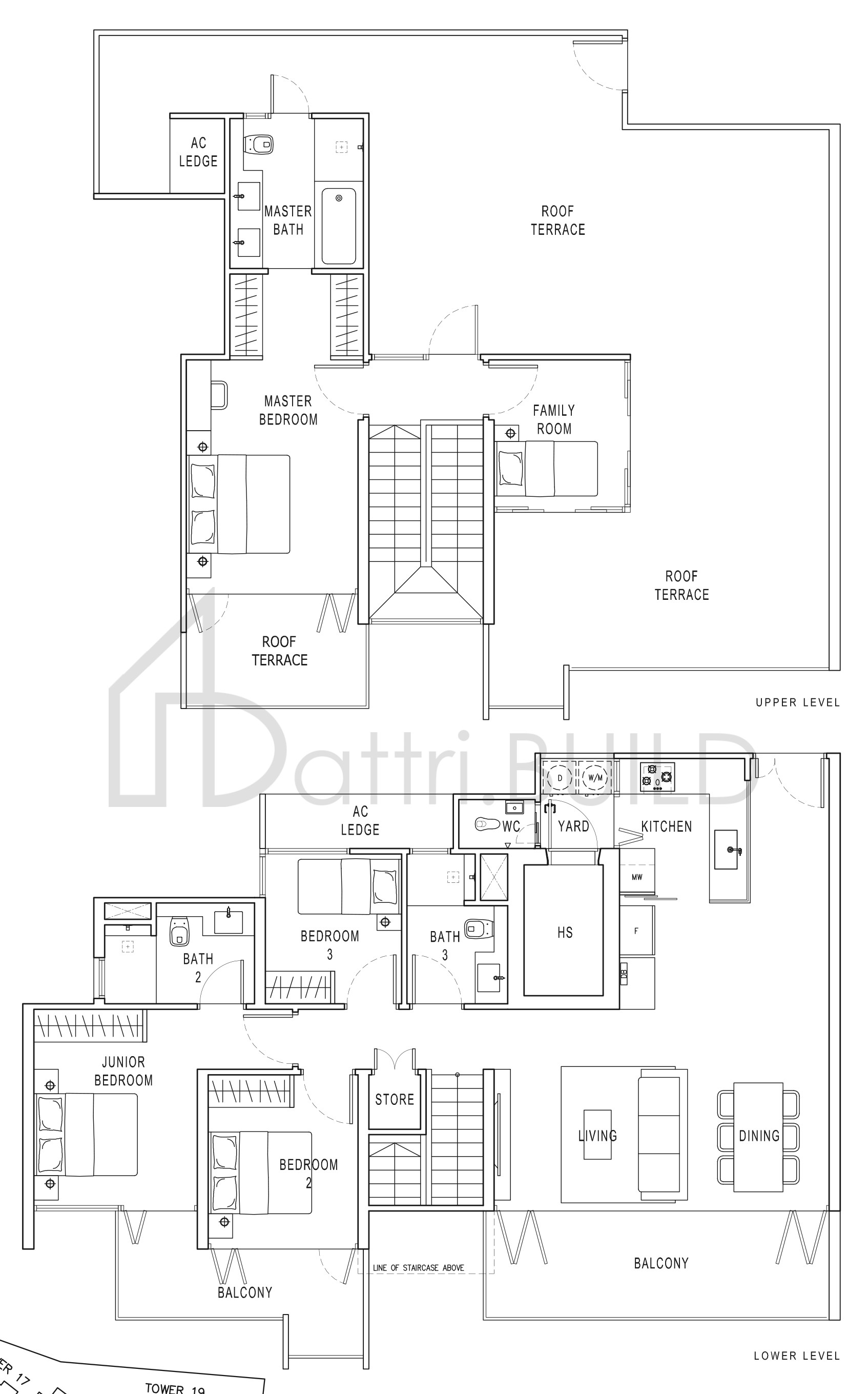 POLLEN & BLEU PH6 floorplan (watermarked)