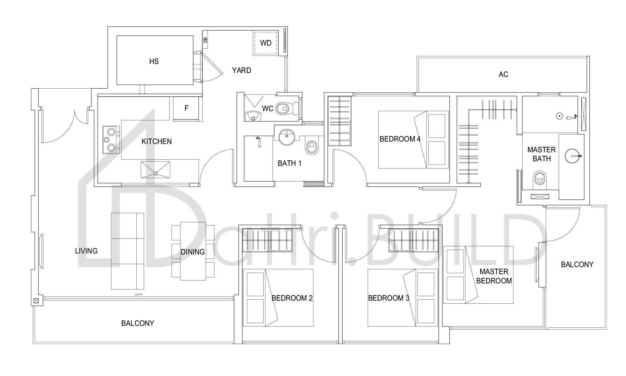 CARPMAEL THIRTY-EIGHT D1 floorplan (watermarked)
