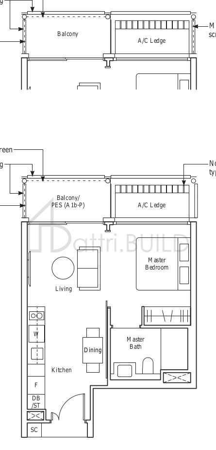 THE REEF AT KING'S DOCK A1b floorplan (watermarked)
