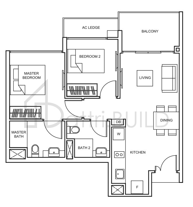 THE GLADES B6 floorplan (watermarked)