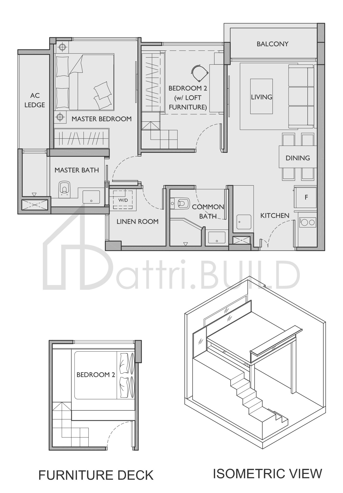 THE ASANA B3 floorplan (watermarked)