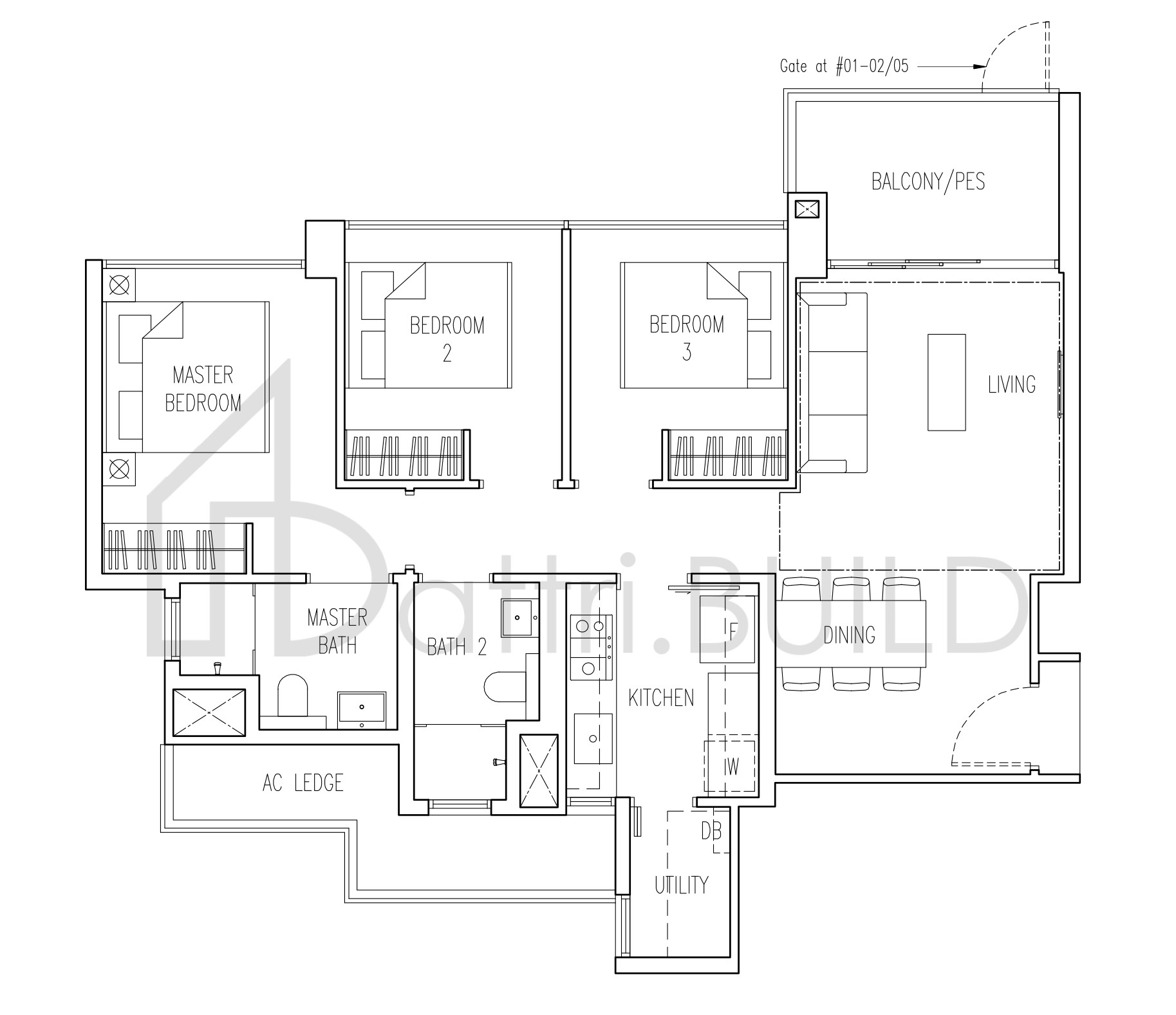 PARC LIFE B1 floorplan (watermarked)