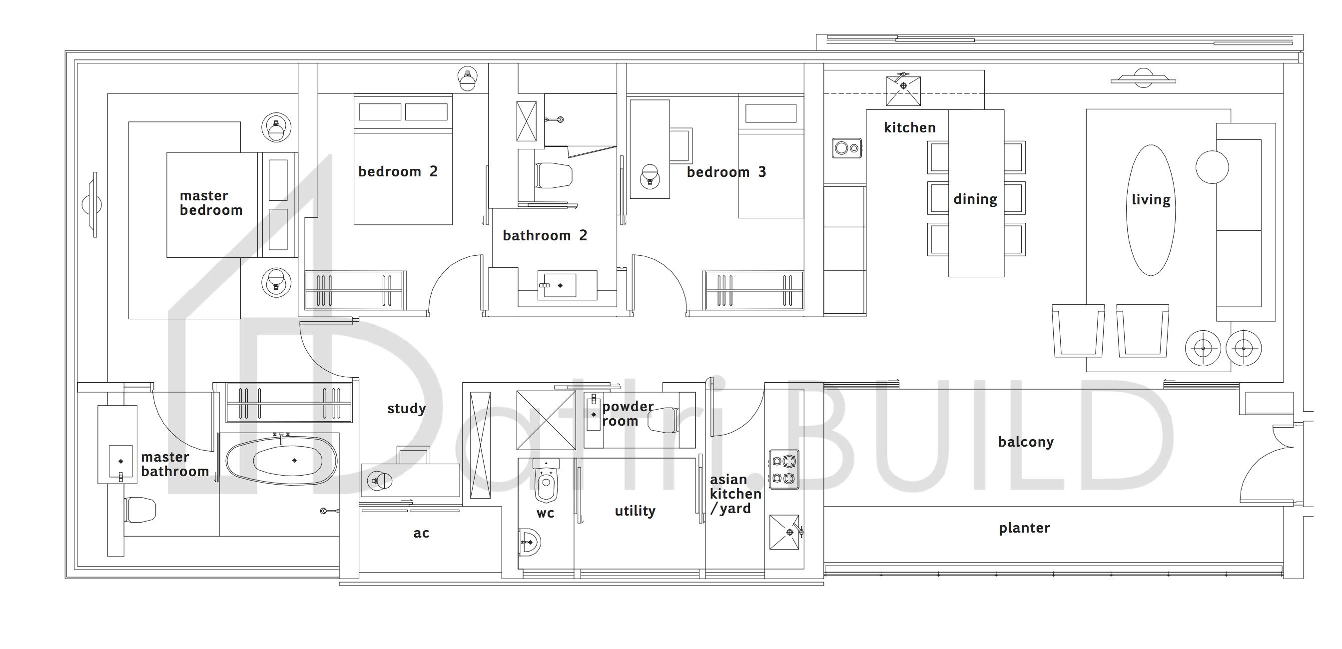 OUE TWIN PEAKS Tower 2, C2 floorplan (watermarked)