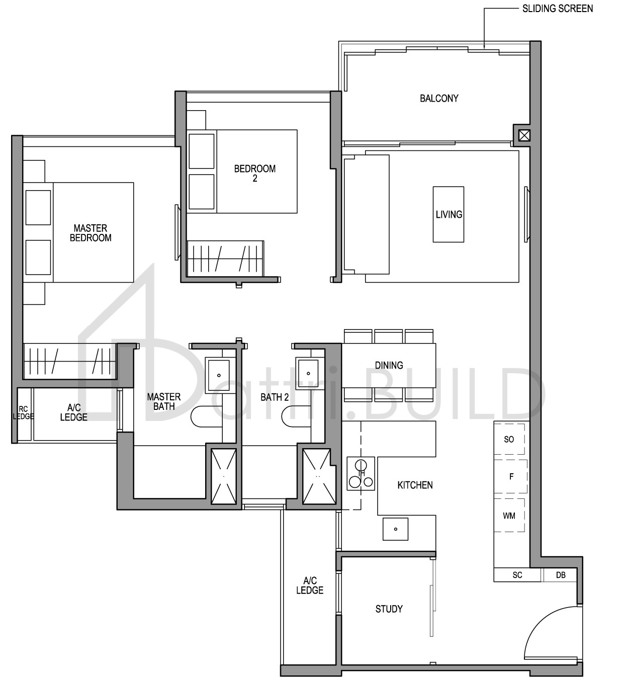 MARTIN MODERN B3S floorplan (watermarked)