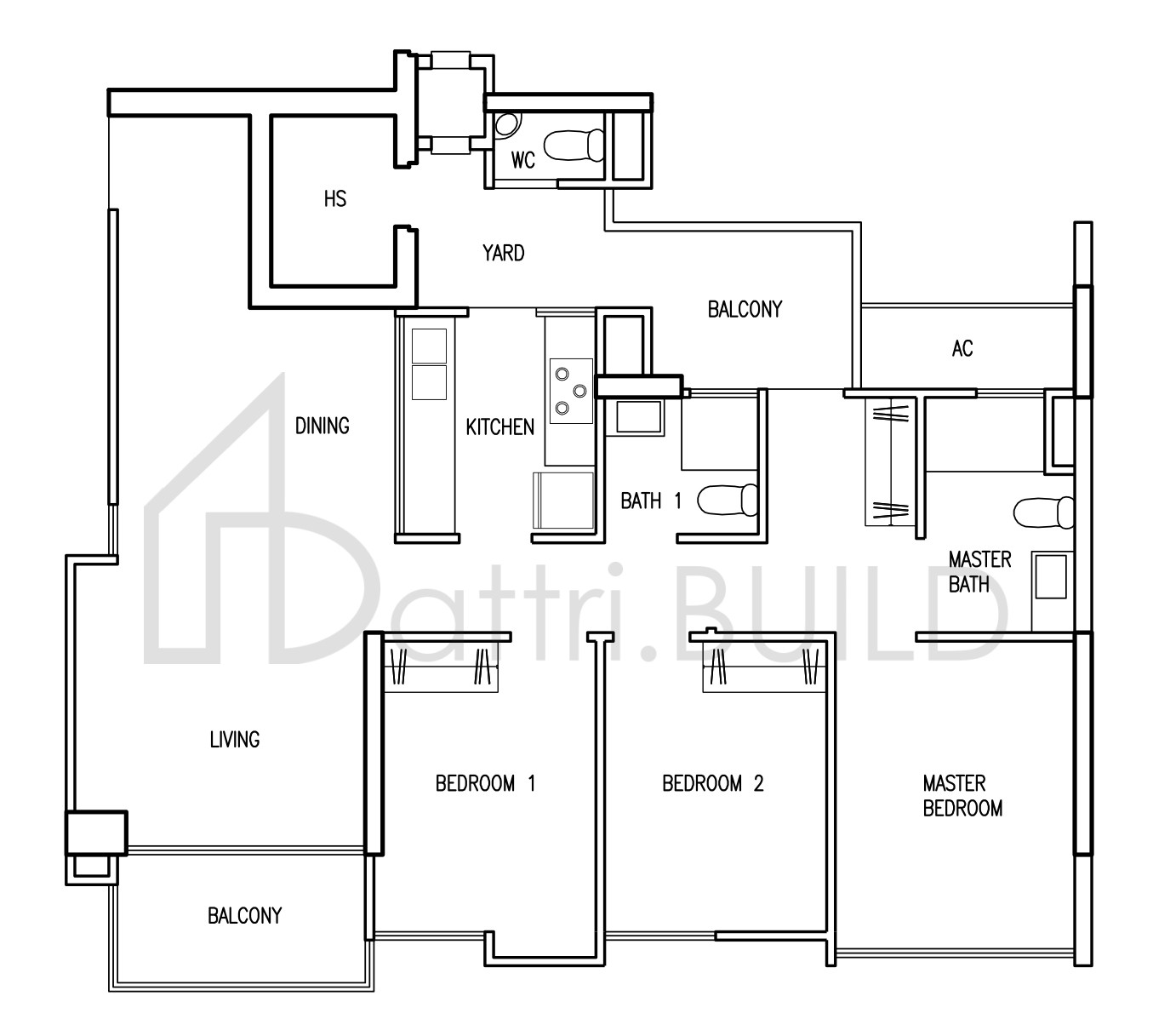 PARC VERA C3 floorplan (watermarked)