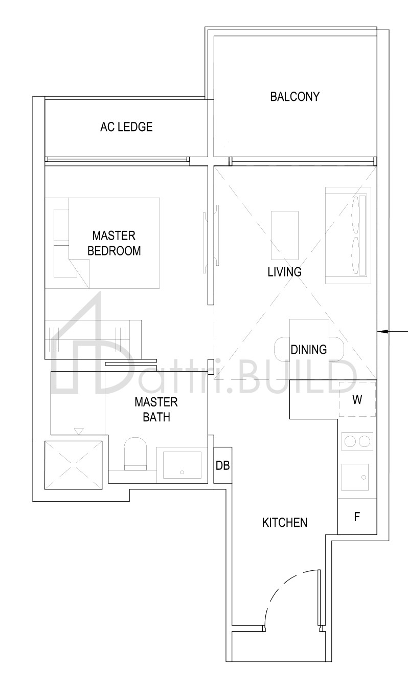 THE FLORENCE RESIDENCES 1B2(PH) floorplan (watermarked)