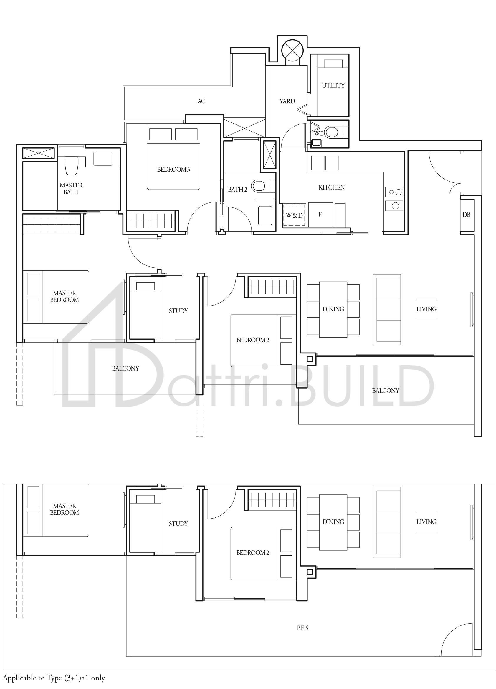BARTLEY RIDGE (3+1)a1 floorplan (watermarked)