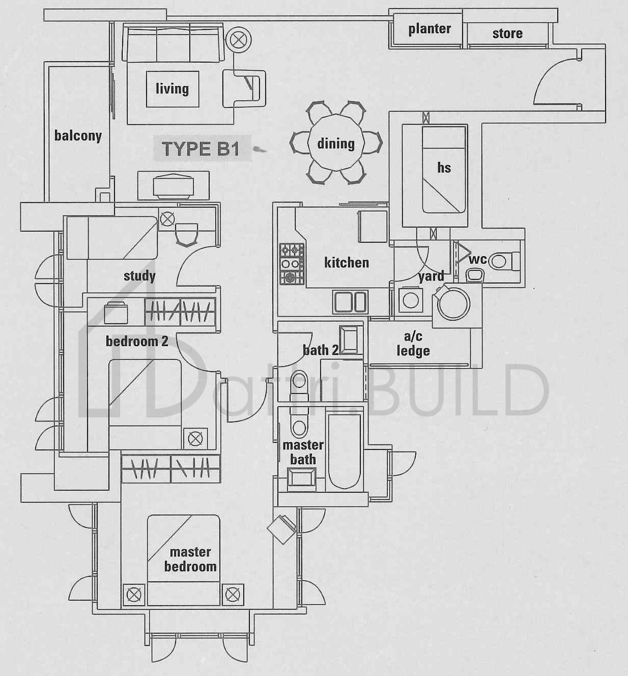 DE ROYALE B1 floorplan (watermarked)