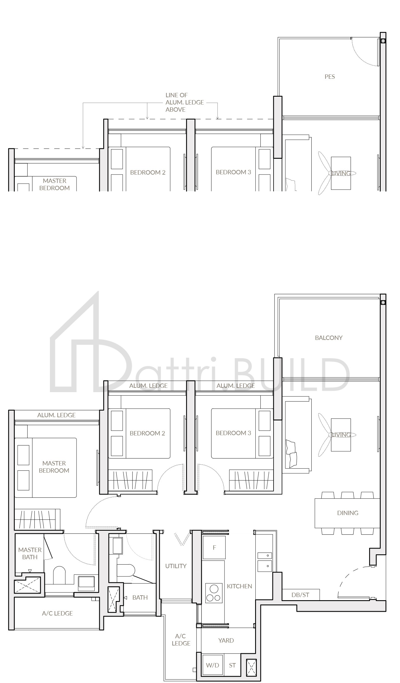 THE WOODLEIGH RESIDENCES D2 floorplan (watermarked)