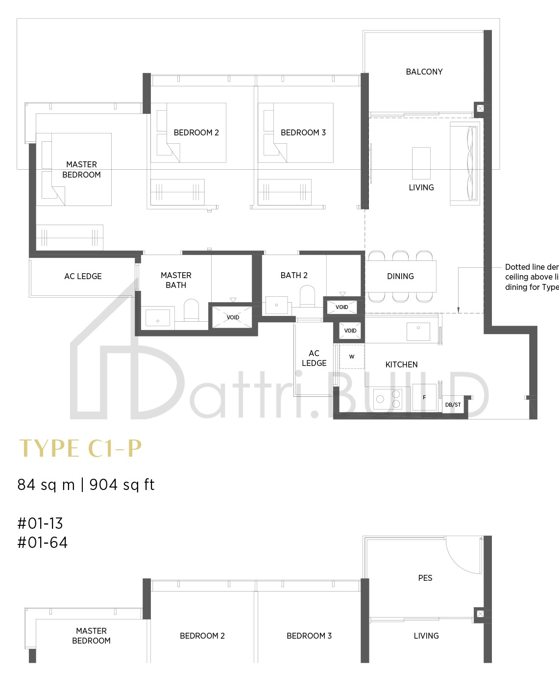 PARC ESTA C1 floorplan (watermarked)