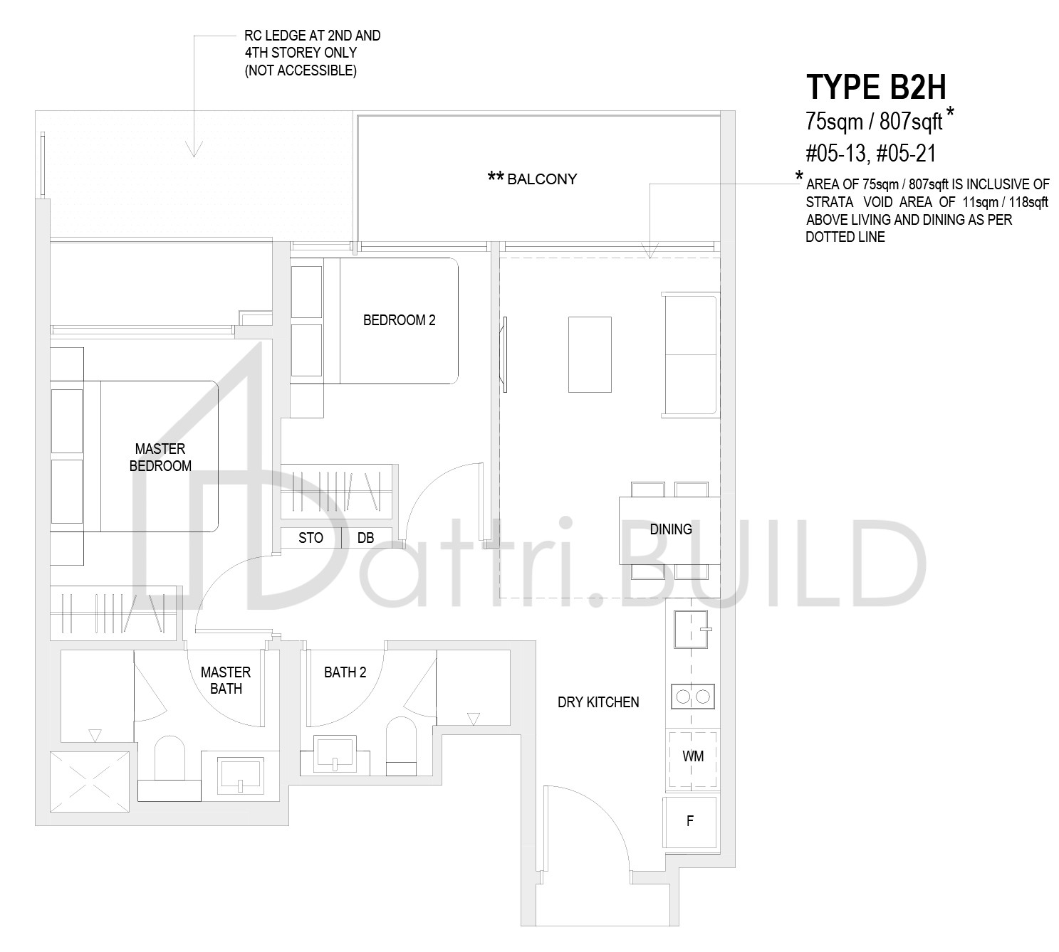 THE VERANDAH RESIDENCES B2H floorplan (watermarked)