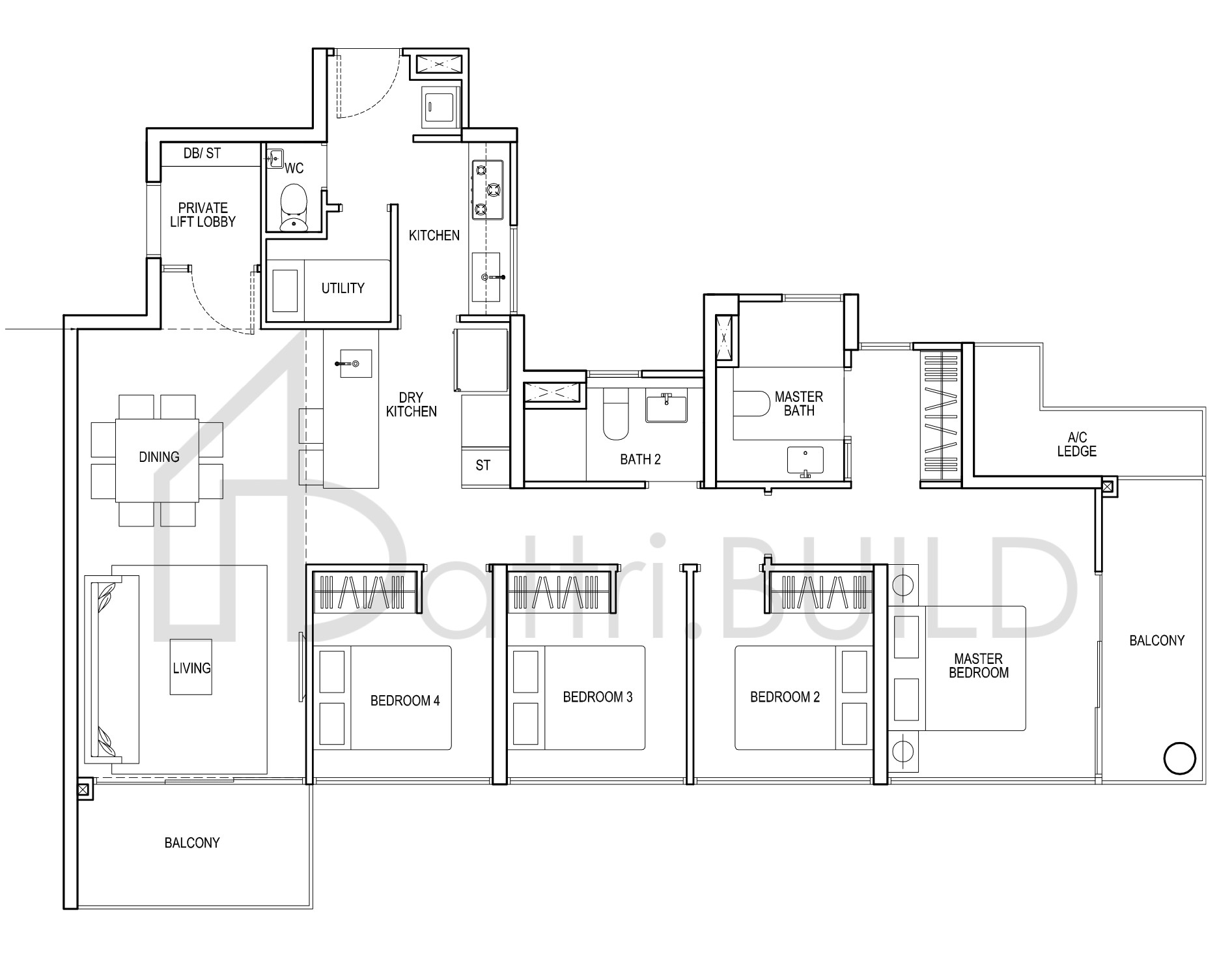 RIVERTREES RESIDENCES D2(a) floorplan (watermarked)
