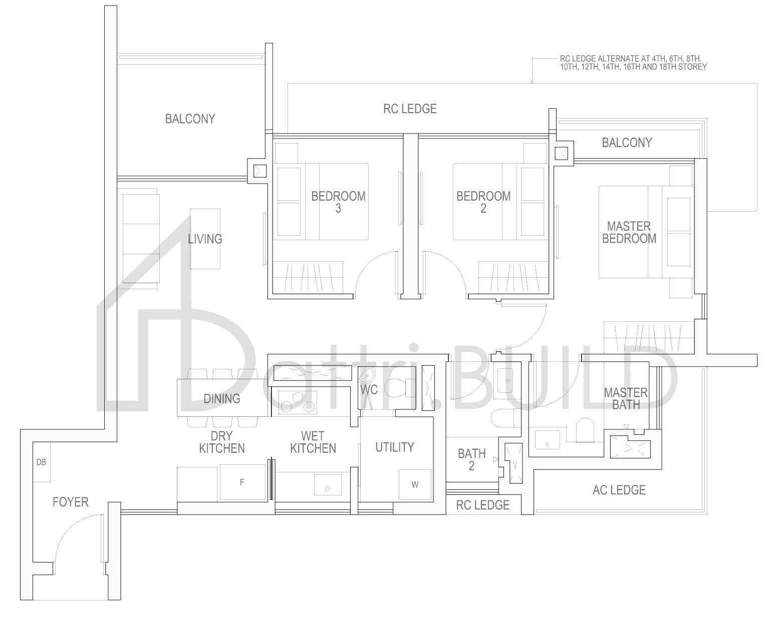 RIVERBANK @ FERNVALE C2aP floorplan (watermarked)