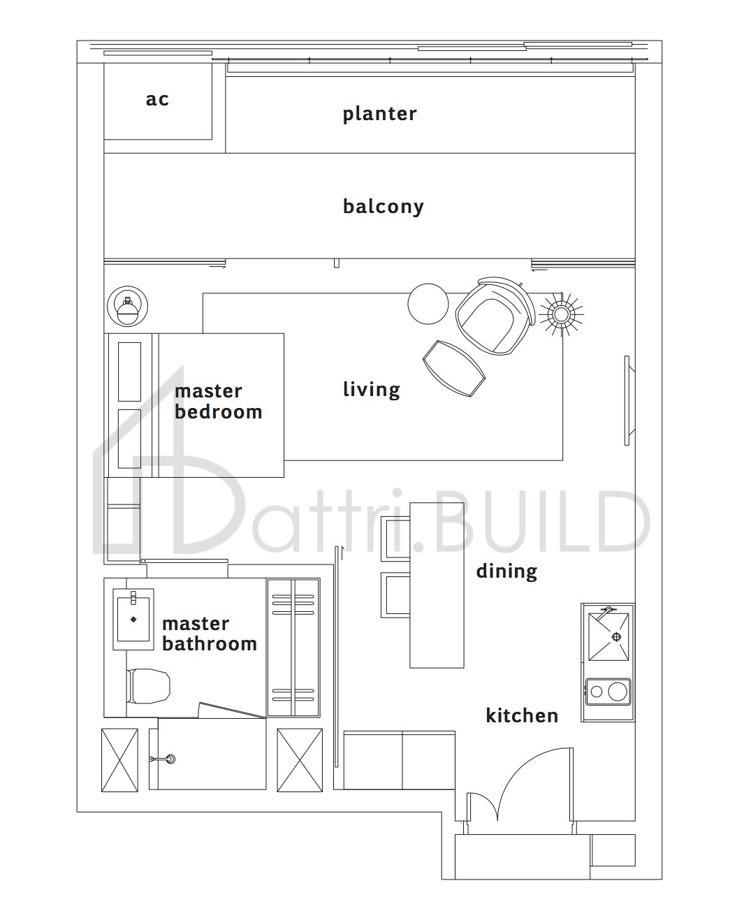 OUE TWIN PEAKS Tower 1, A3 floorplan (watermarked)