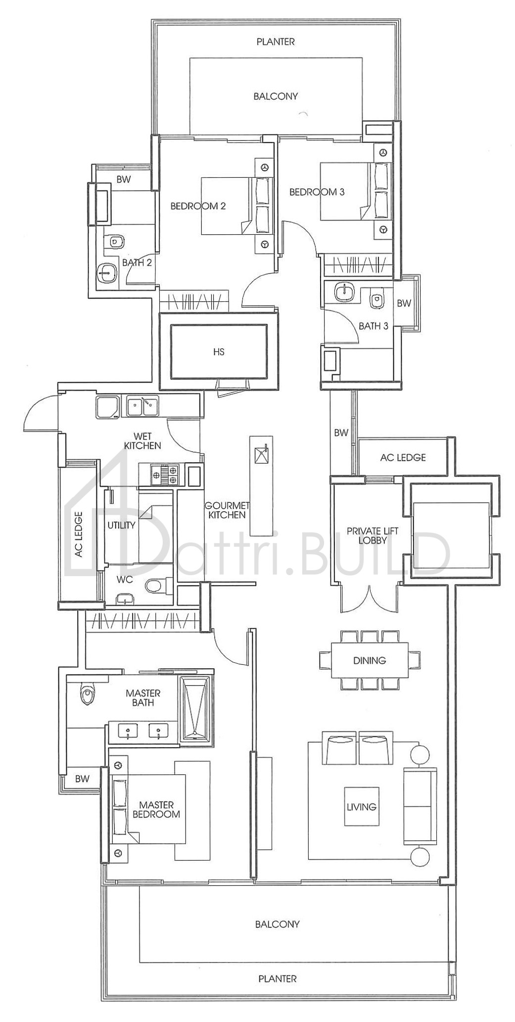 THE ORANGE GROVE A1 floorplan (watermarked)