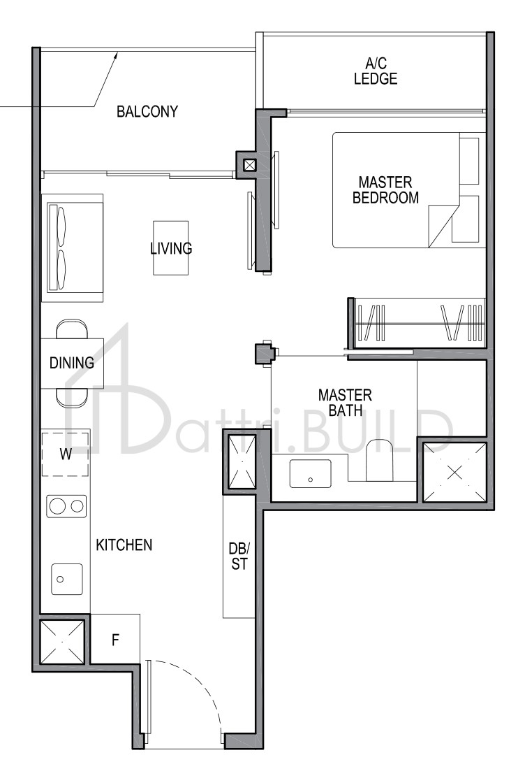 PARK COLONIAL 1B1 floorplan (watermarked)