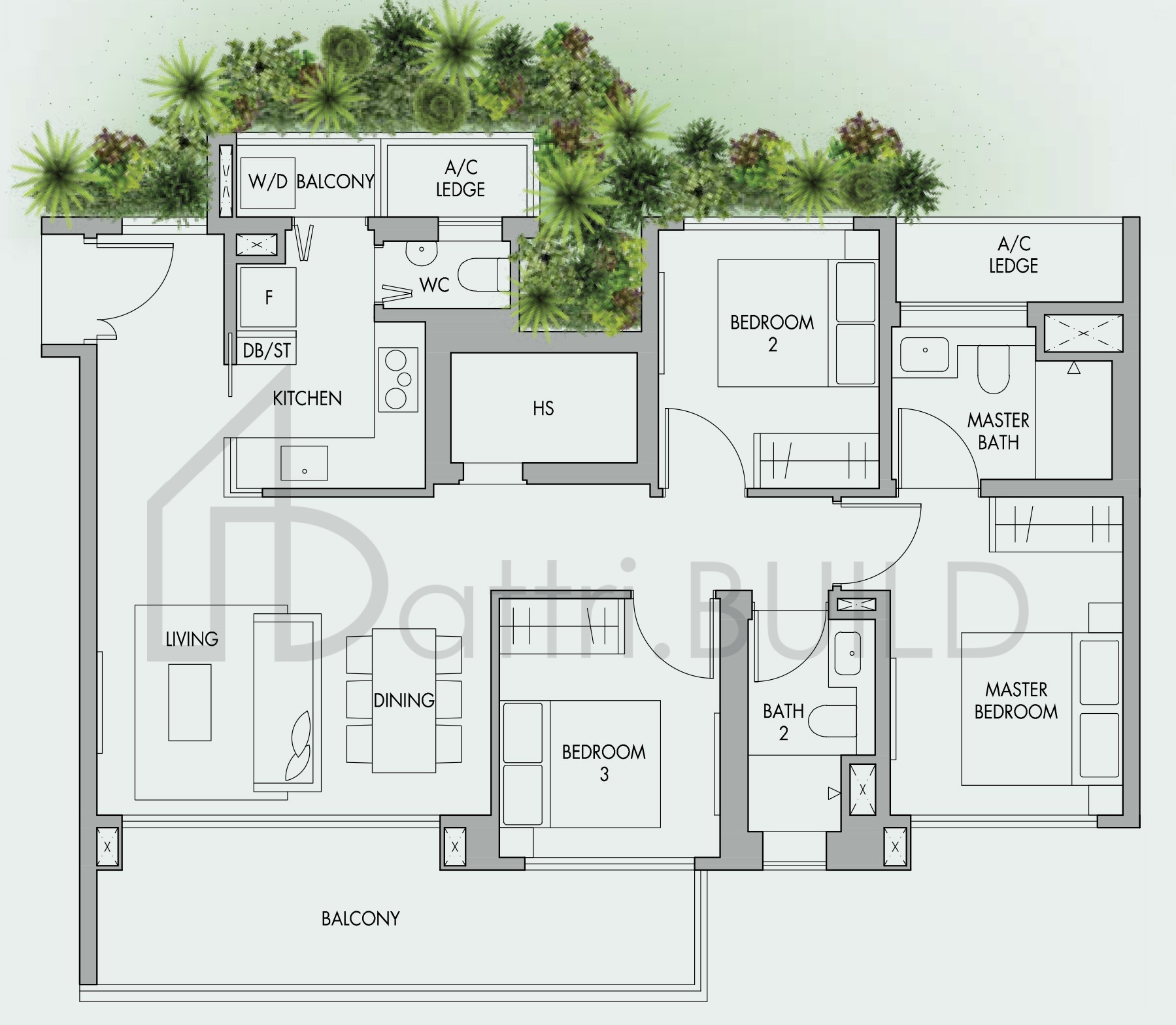 THE TRE VER C6 floorplan (watermarked)