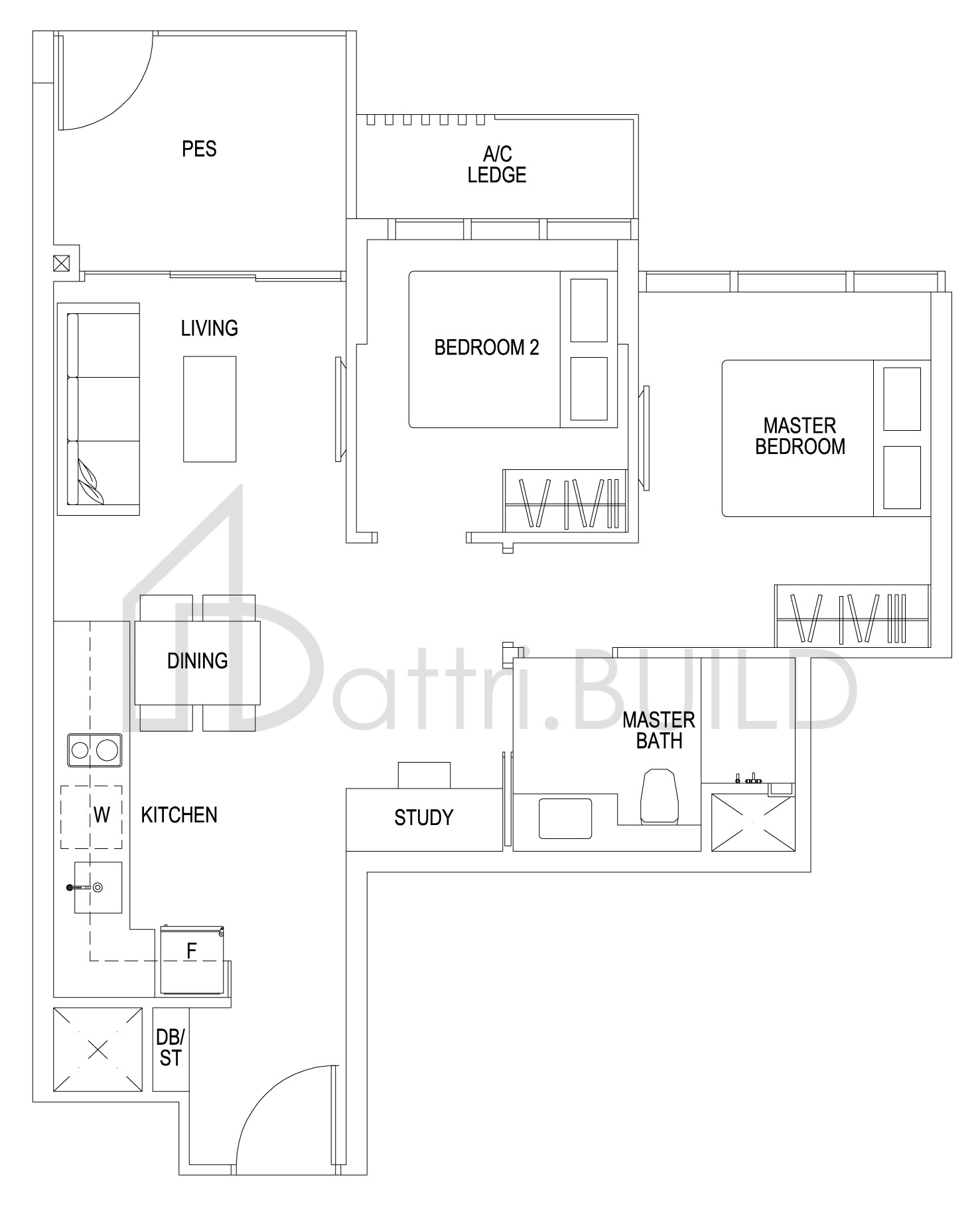 SIMS URBAN OASIS B1-P floorplan (watermarked)