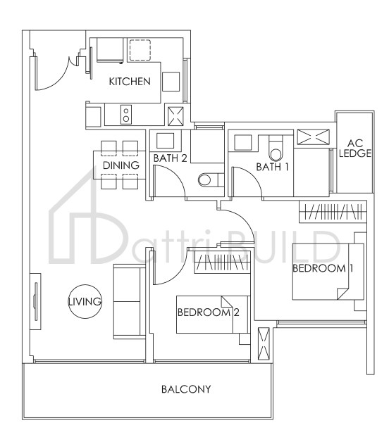 BEDOK RESIDENCES B3b floorplan (watermarked)