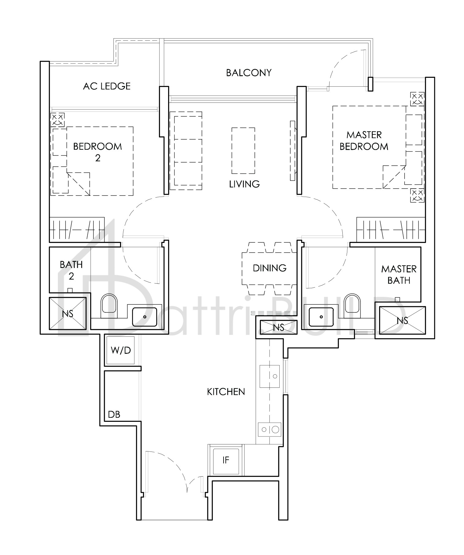 MONT BOTANIK RESIDENCE A1 floorplan (watermarked)