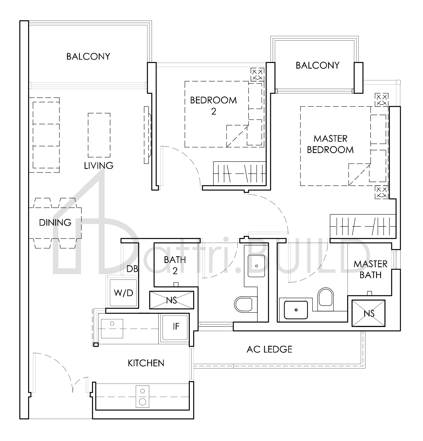 MONT BOTANIK RESIDENCE A3 floorplan (watermarked)