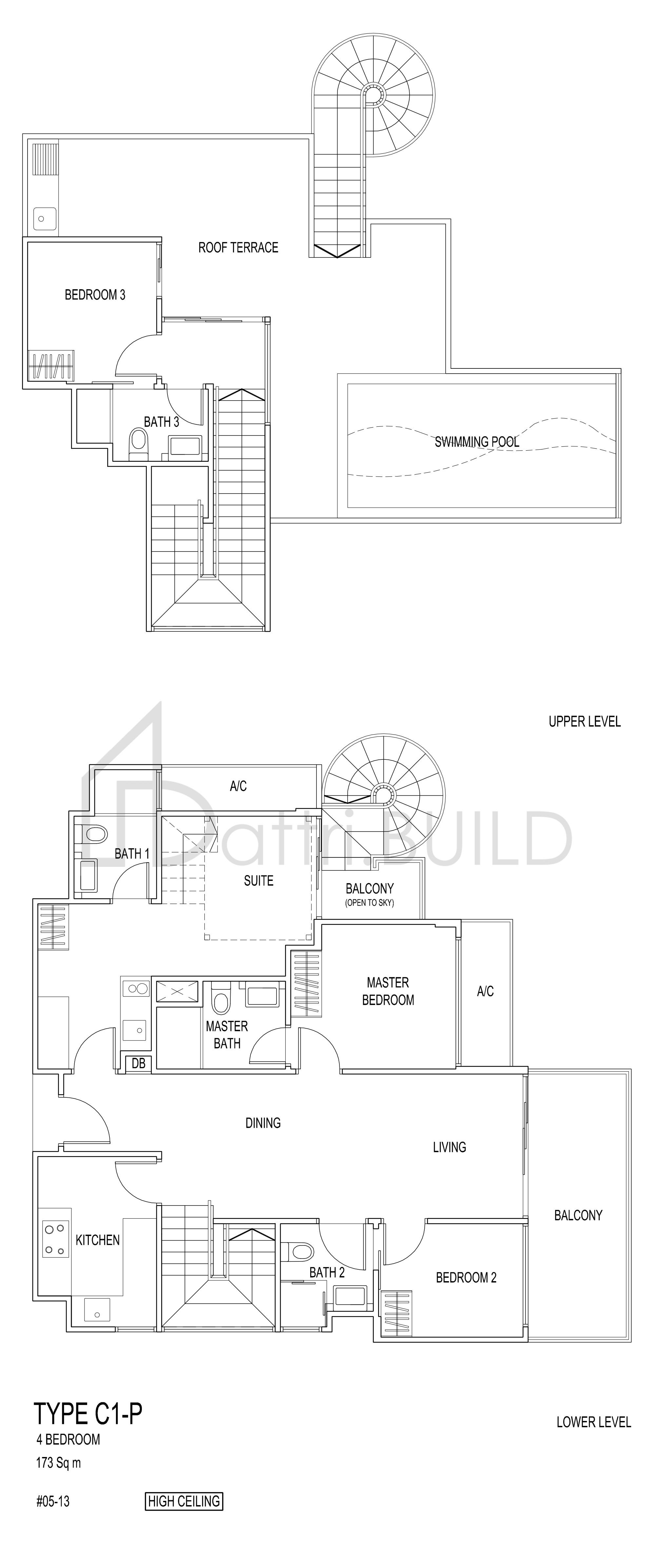 JADE RESIDENCES C1-P floorplan (watermarked)