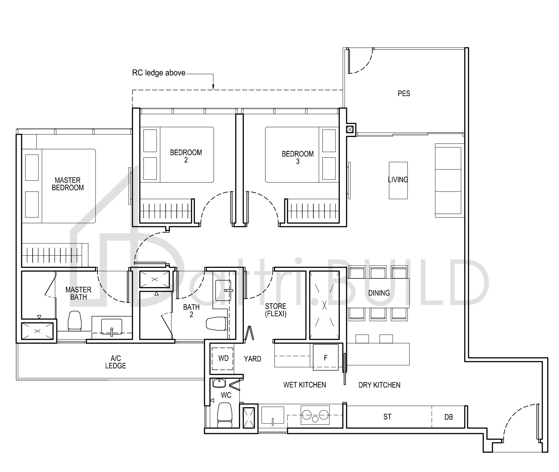 THE TAPESTRY C3P(p) floorplan (watermarked)