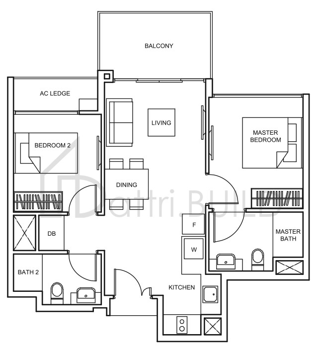 THE GLADES B2 floorplan (watermarked)
