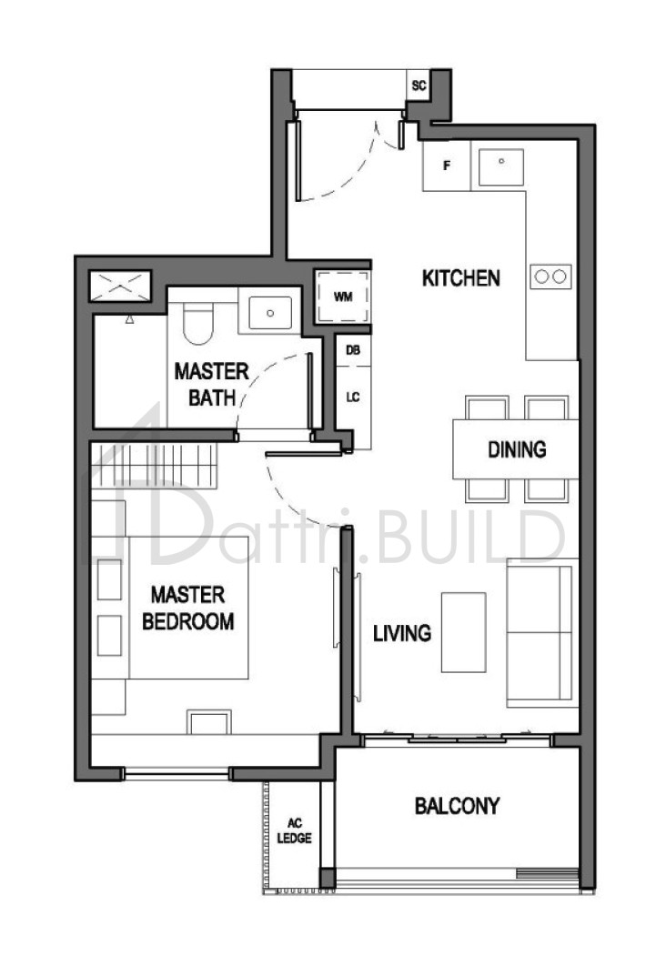 PARKSUITES A1a floorplan (watermarked)