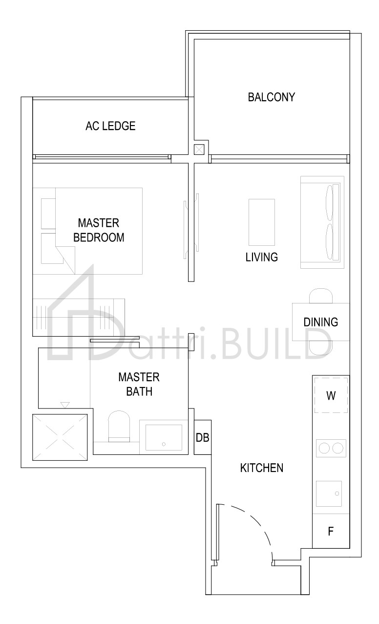 THE FLORENCE RESIDENCES 1B1 floorplan (watermarked)