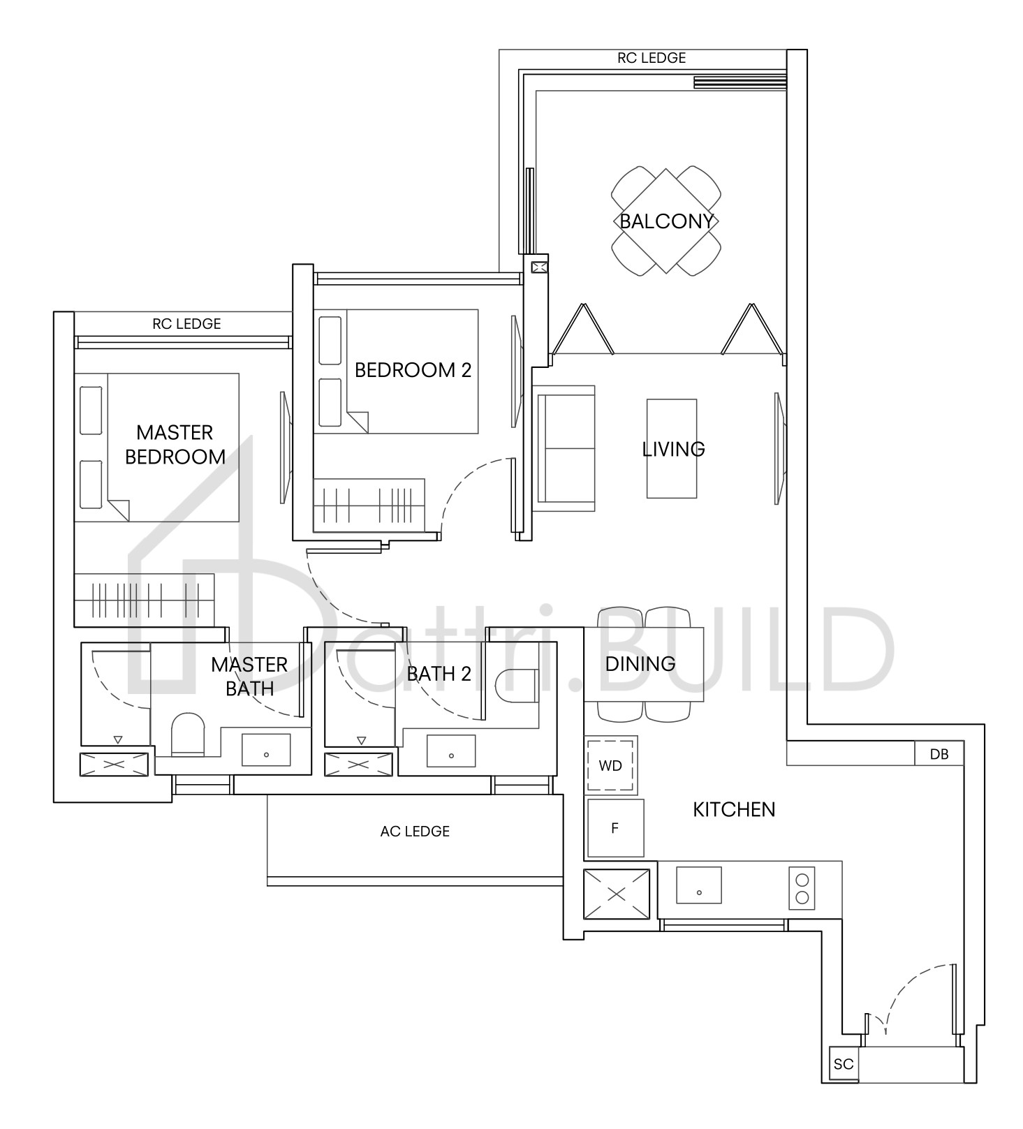 ONE HOLLAND VILLAGE RESIDENCES B4 floorplan (watermarked)