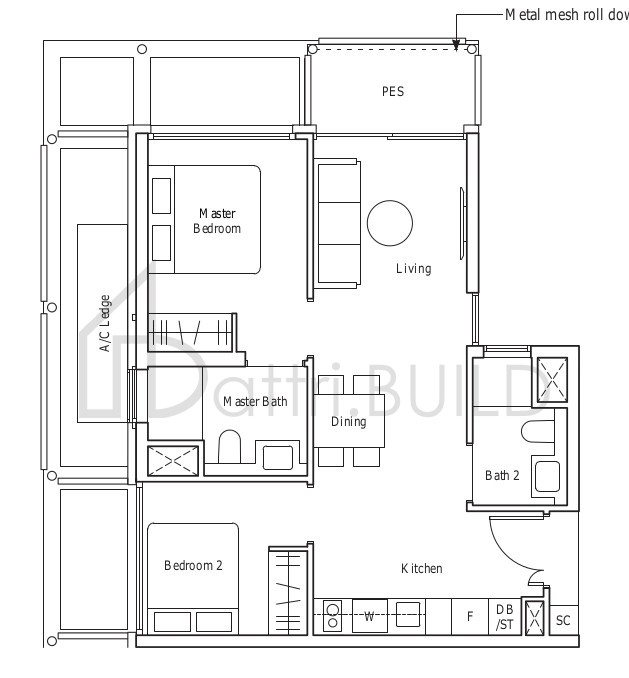 THE REEF AT KING'S DOCK B3a-P floorplan (watermarked)