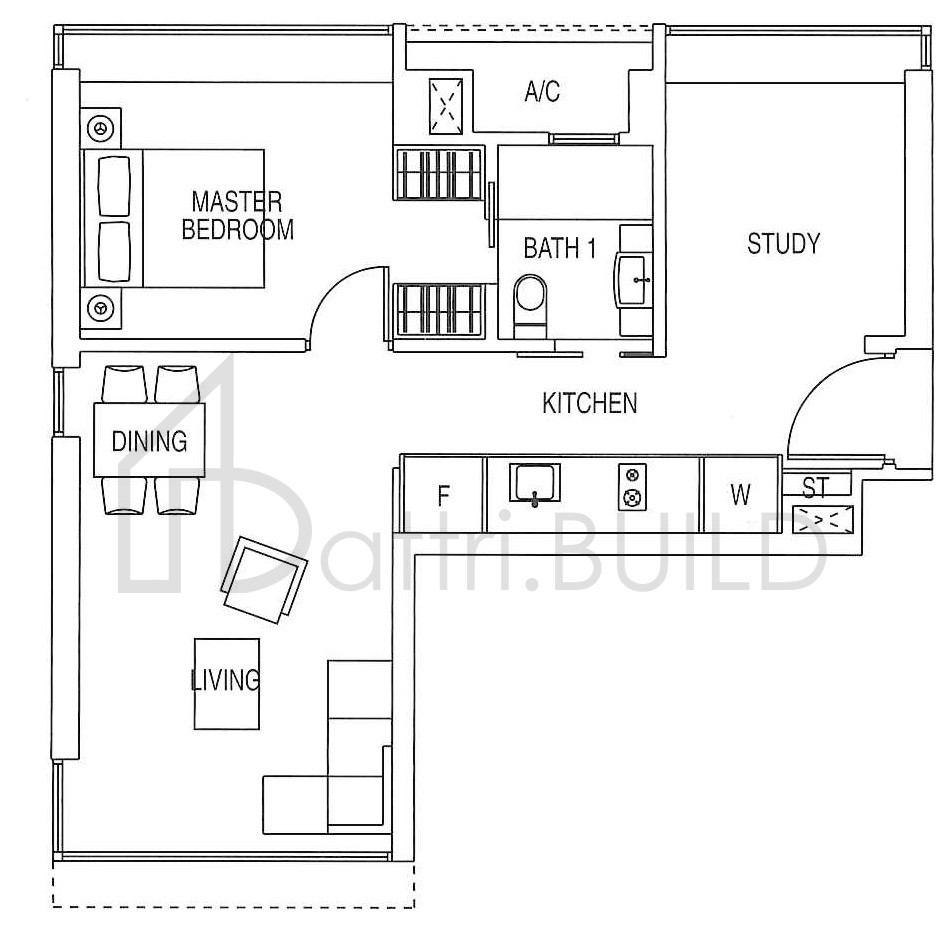 CITYLIGHTS B-1 floorplan (watermarked)