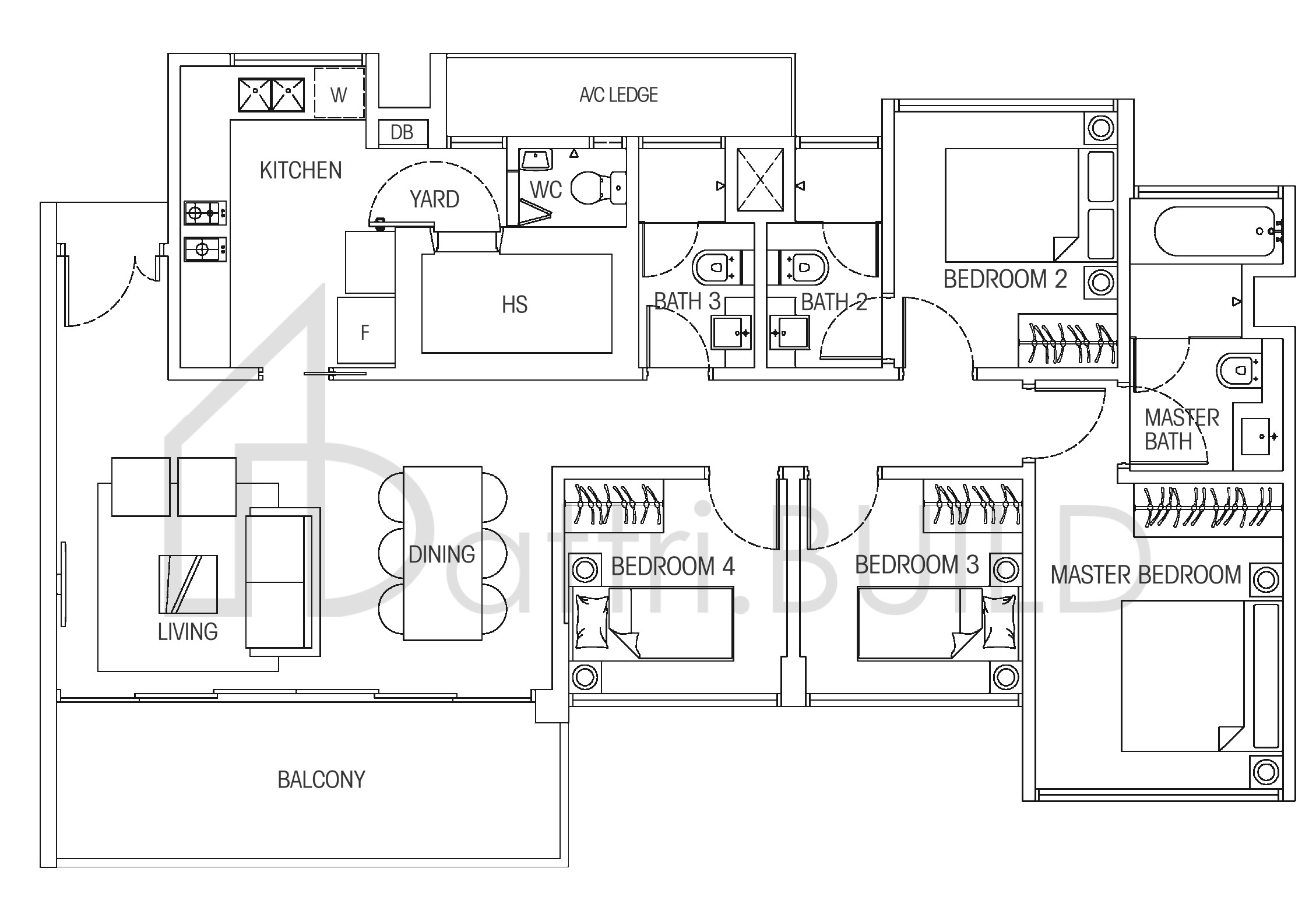 HEDGES PARK CONDOMINIUM 4a floorplan (watermarked)