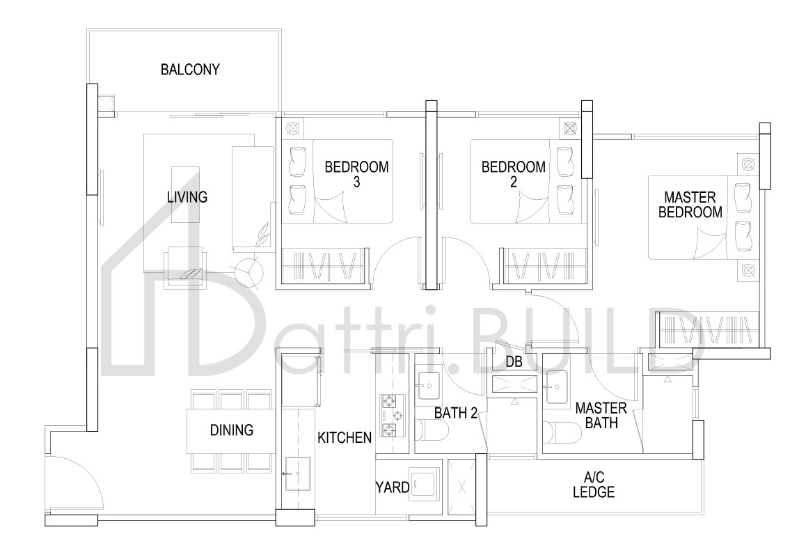 FLO RESIDENCE B1b floorplan (watermarked)