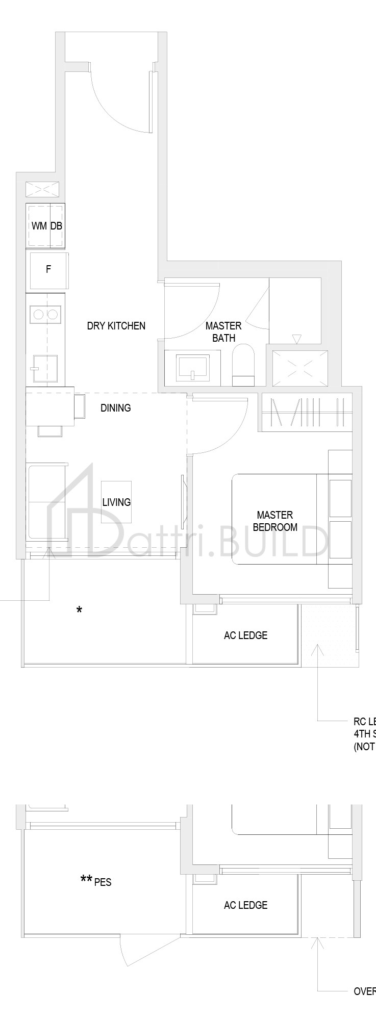 THE VERANDAH RESIDENCES A1P floorplan (watermarked)